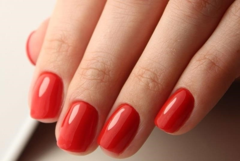 Классический Красный Маникюр На Короткие Ногти Фото