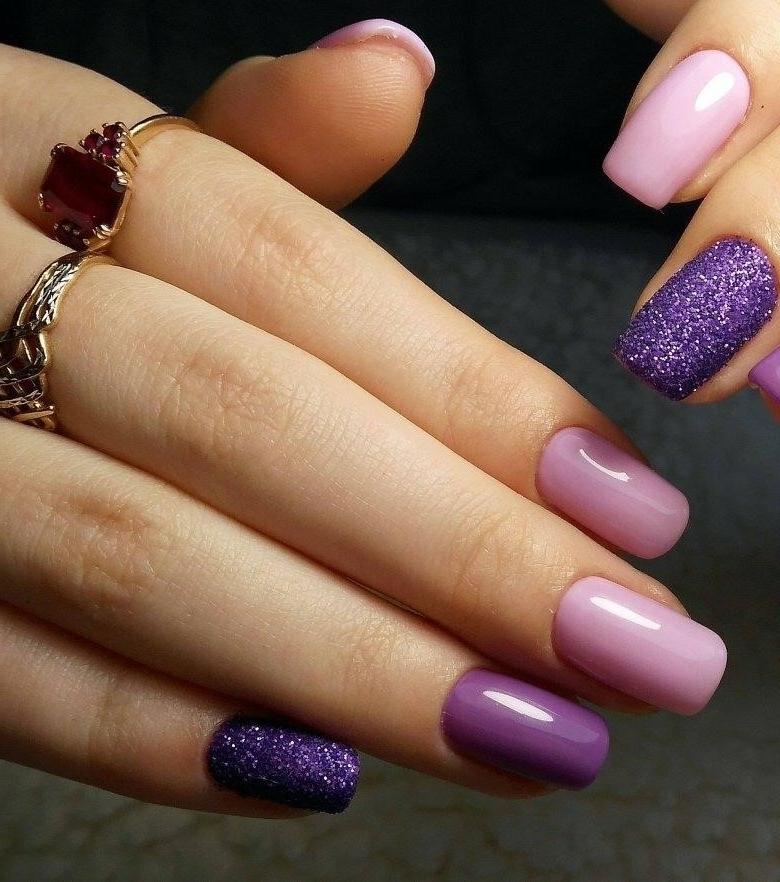 Дизайн Ногтей С Фиолетовым Цветом
