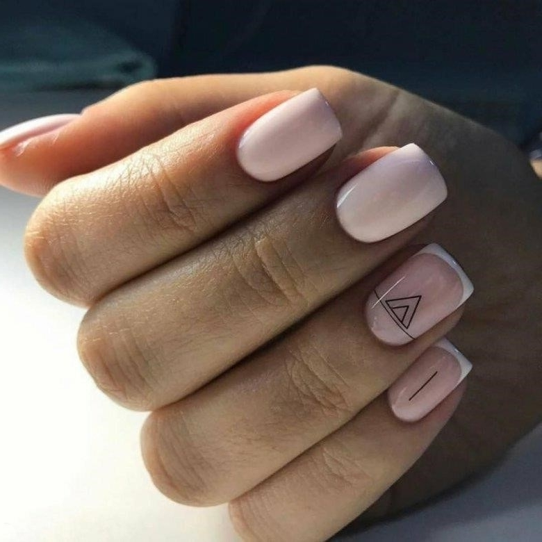 Дизайн Ногтей Светлые Оттенки Короткие Ногти Квадрат