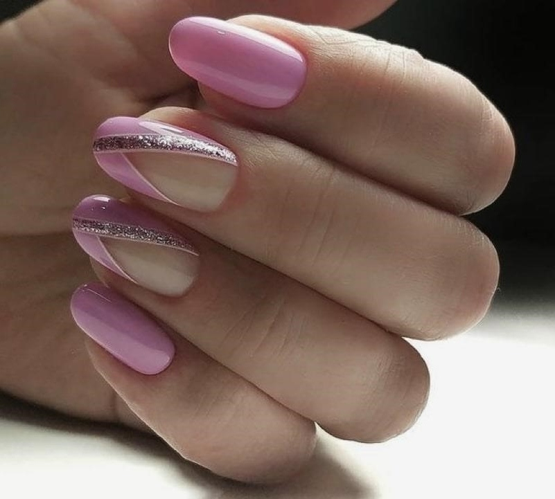 Розовый Маникюр На Овальные Ногти Фото