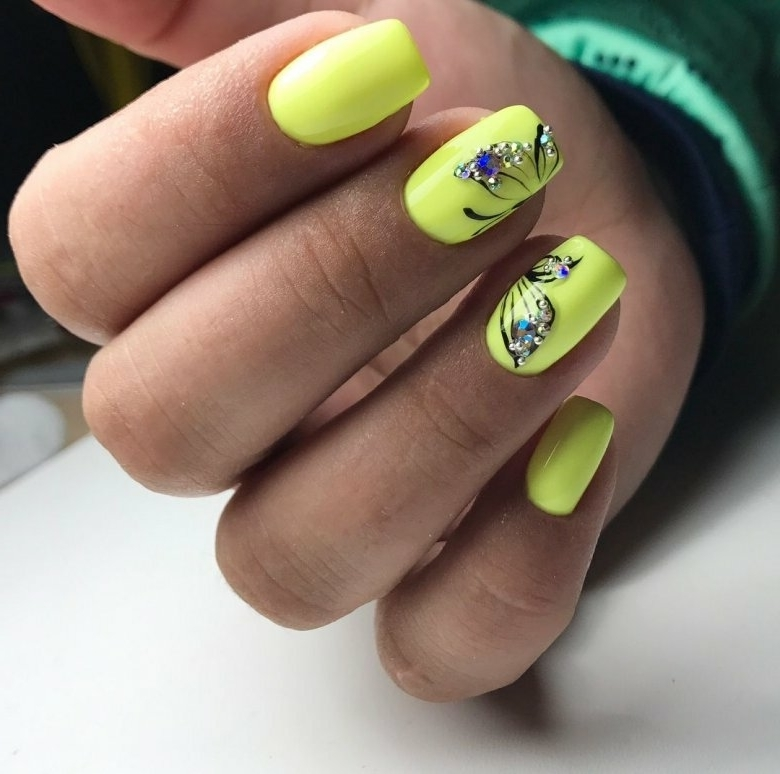 Дизайн Ногтей С Лимонным Цветом