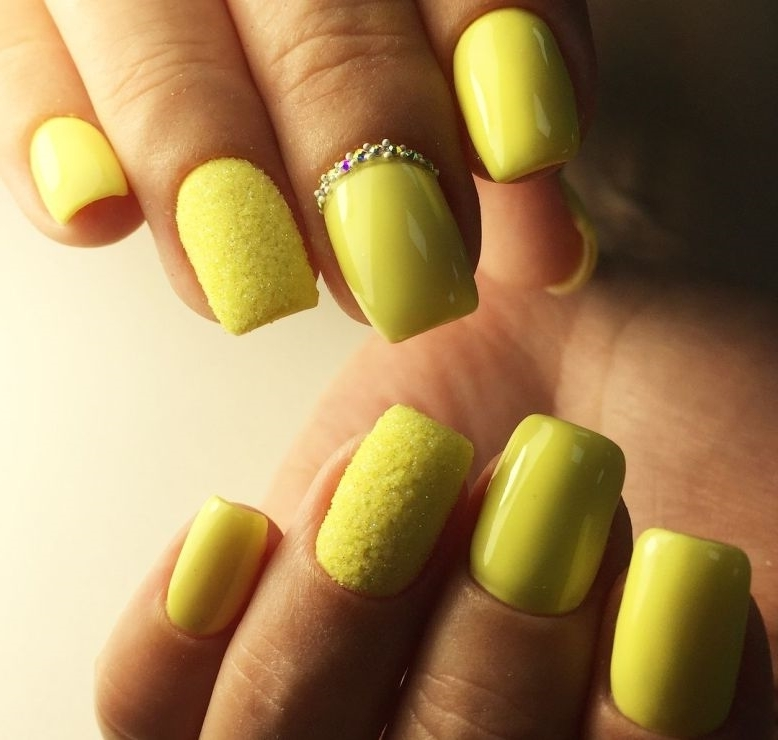 Дизайн Ногтей Лимонного Цвета Фото