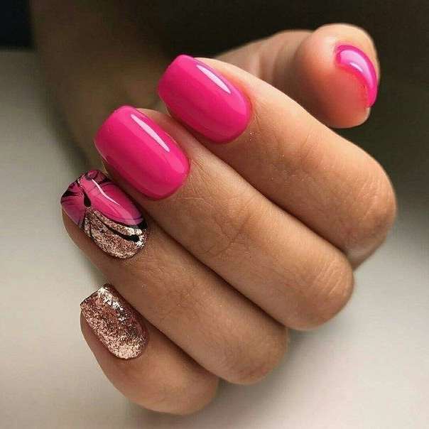Красивый Дизайн Ногтей Розового Цвета