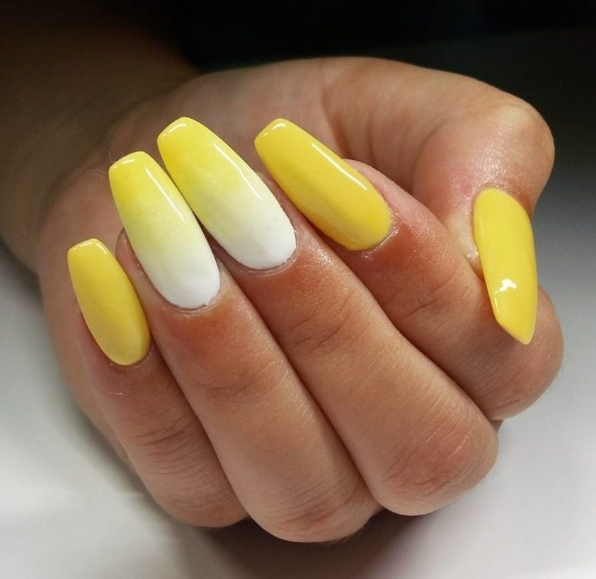Светло Желтые Ногти Дизайн