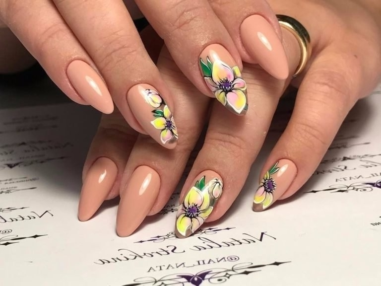 Ногти Дизайн Новинки Весна Цветы