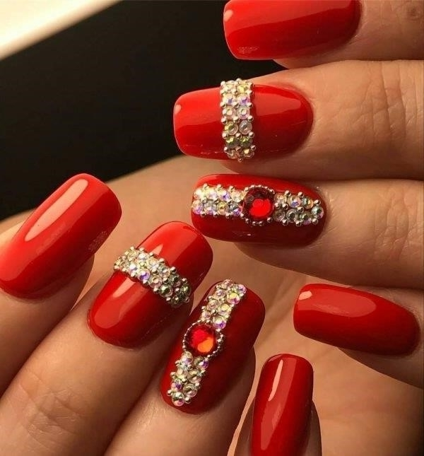 Красивый Дизайн Ногтей Красного Цвета
