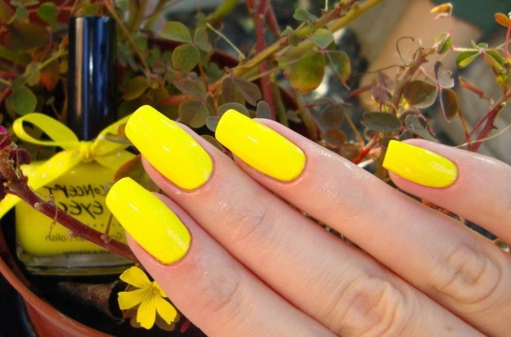Желтый Цвет Гель Лака Фото