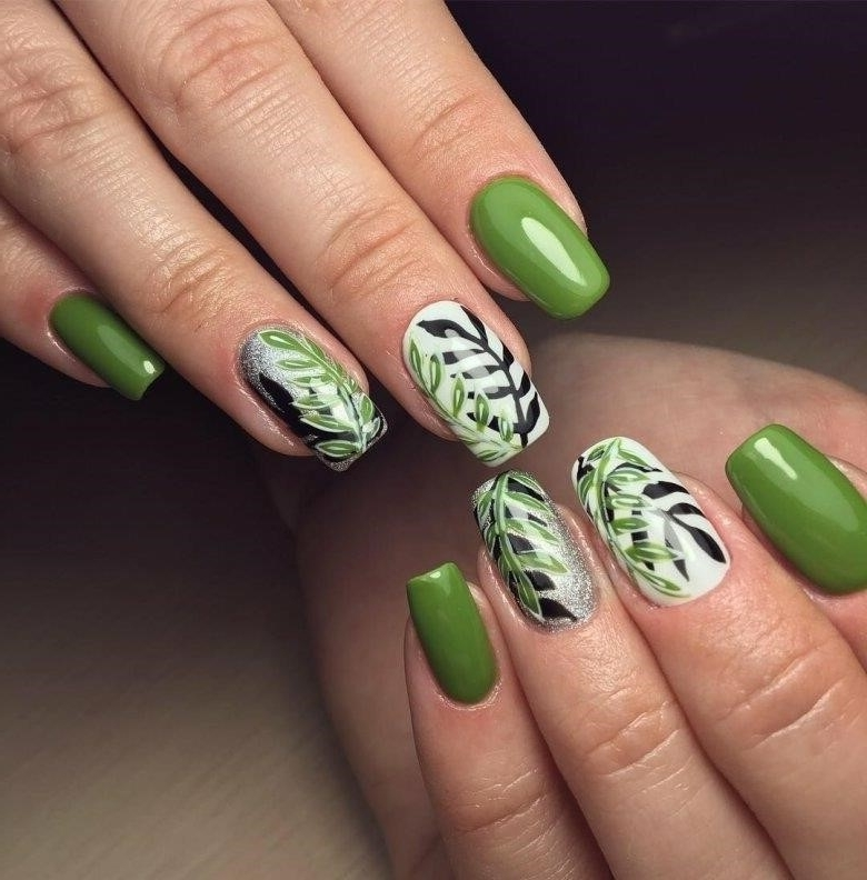 Ярко Зеленые Ногти Дизайн Фото