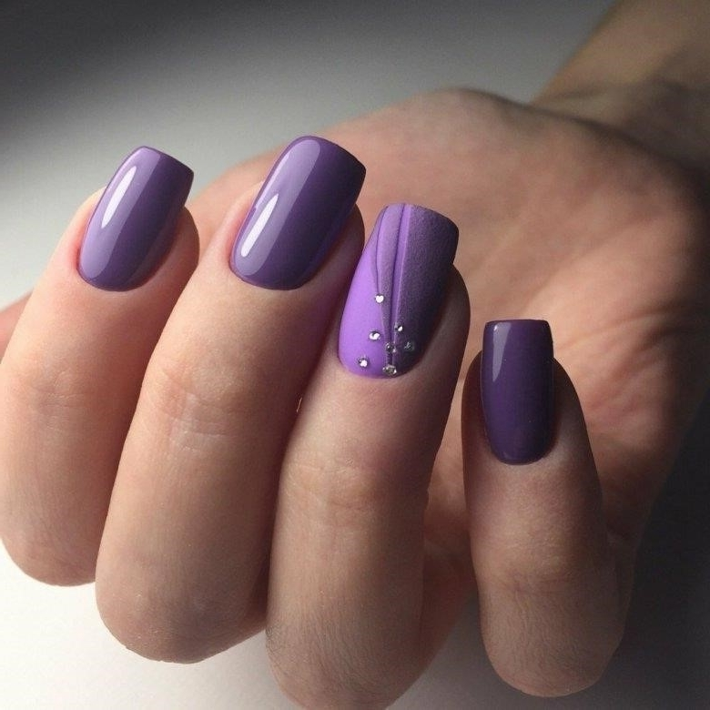 Дизайн Ногтей Фиолетовые Оттенки Фото
