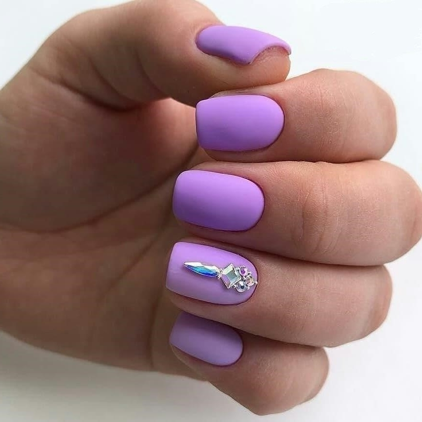 Дизайн Ногтей Светло Фиолетовый