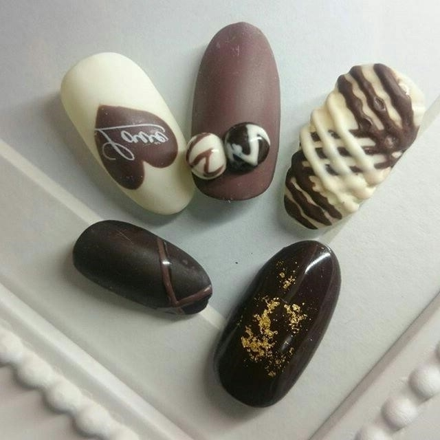 Ногти Дизайн Новинки Шоколад
