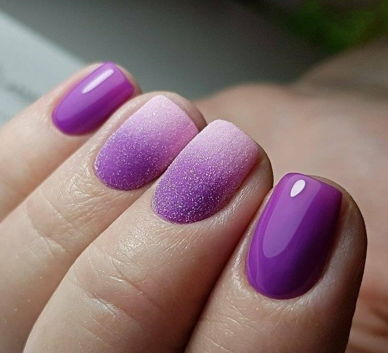 Нежно Фиолетовый Маникюр На Короткие Ногти