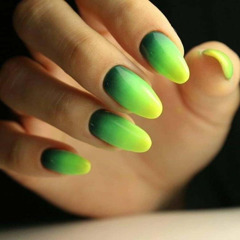 Ногти зеленые фото красивые