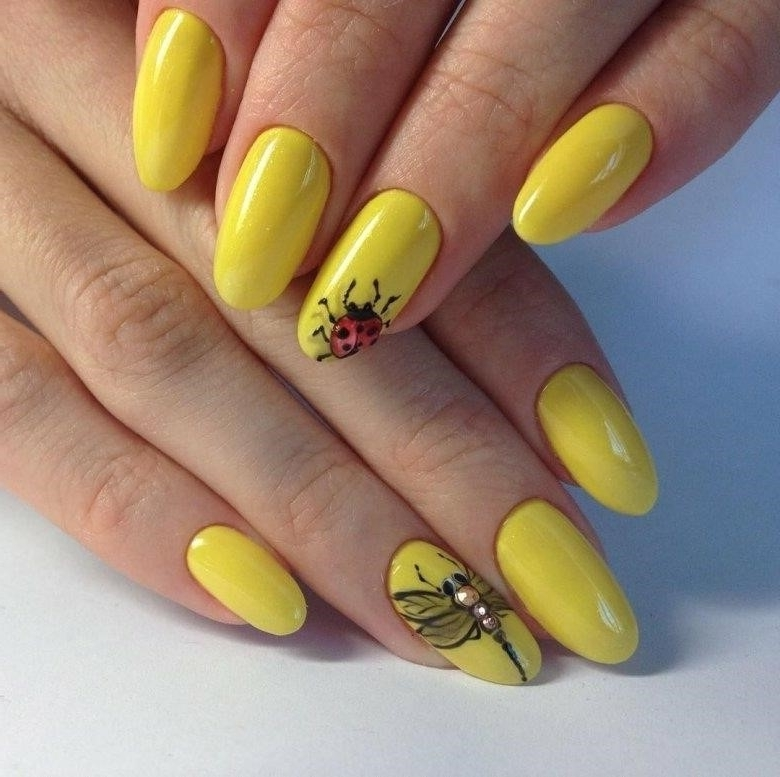 Фото желтых ногтей маникюр дизайн фото