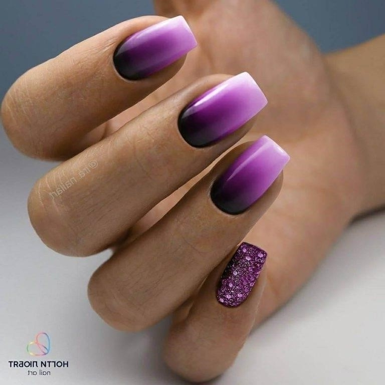 Маникюр Фиолетовый Дизайн Ногтей Фото 2020