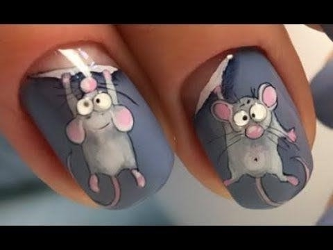 Дизайн Ногтей С Рисунком Мышки