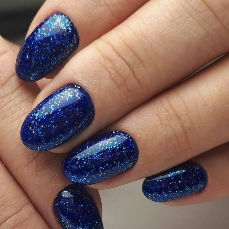 Дизайн Ногтей Синий С Блестками — Richnail.ru