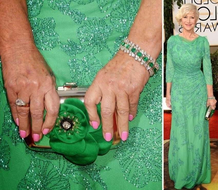 Какой цвет ногтей под зеленое платье