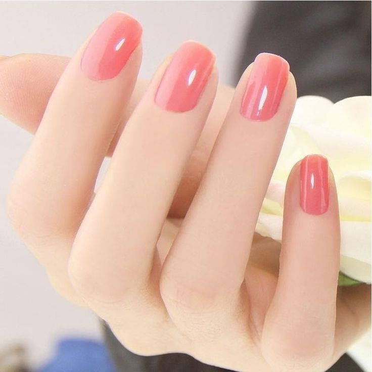 Ногти телесного цвета фото на короткие ногти