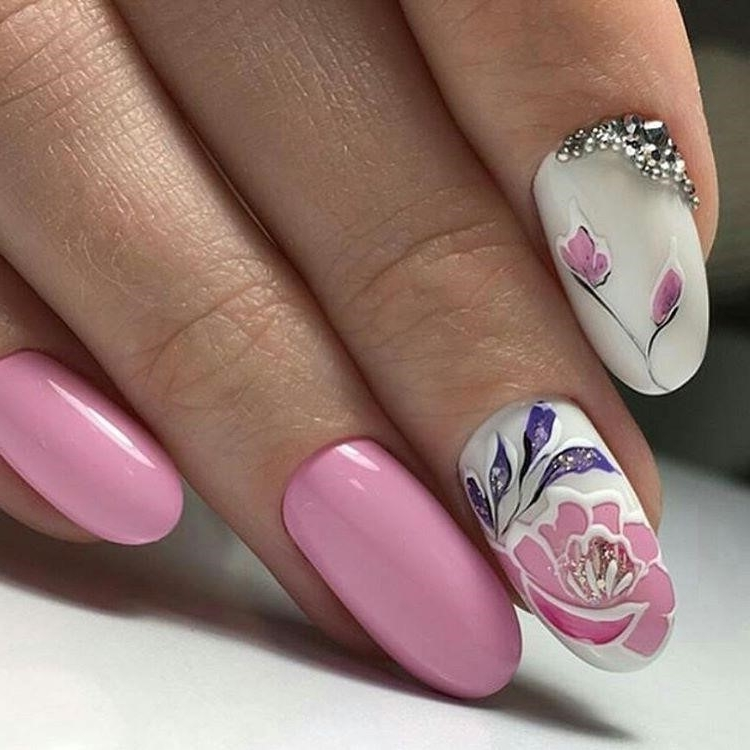 Розовый Дизайн Ногтей 2020 Весна