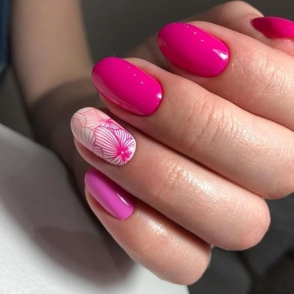 Розовый Маникюр 2020 На Короткие Ногти Фото