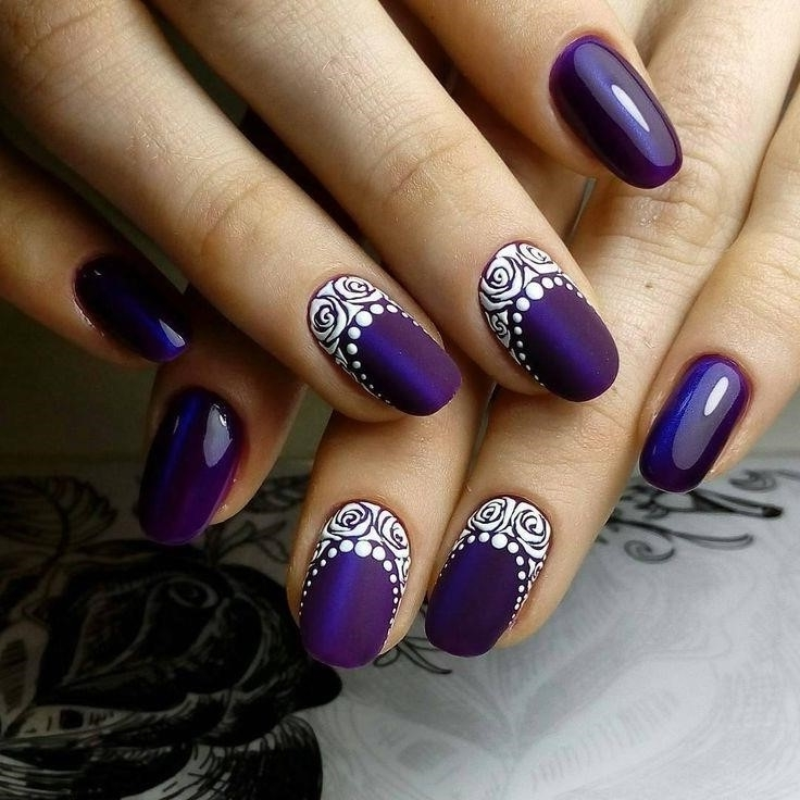 Фиолетовый Дизайн Ногтей Фото Новинки