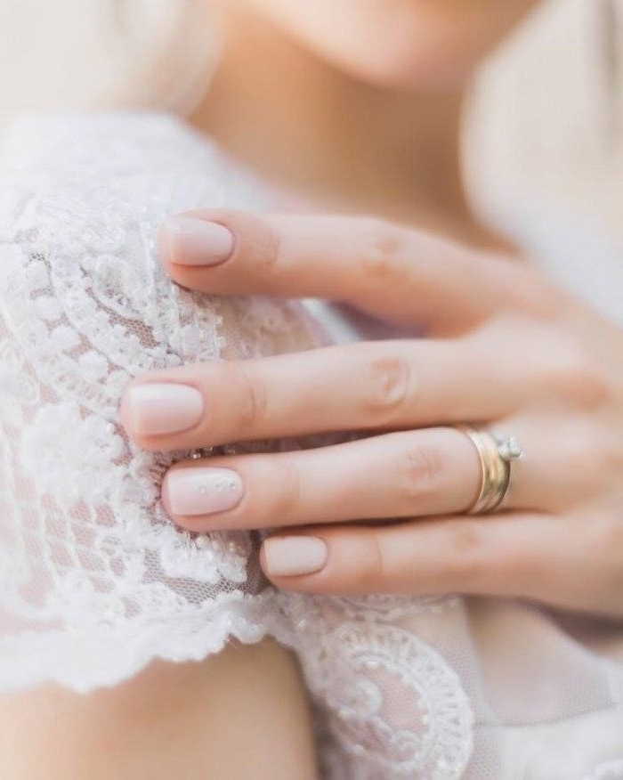 Свадебный Маникюр Для Невесты На Короткие Ногти