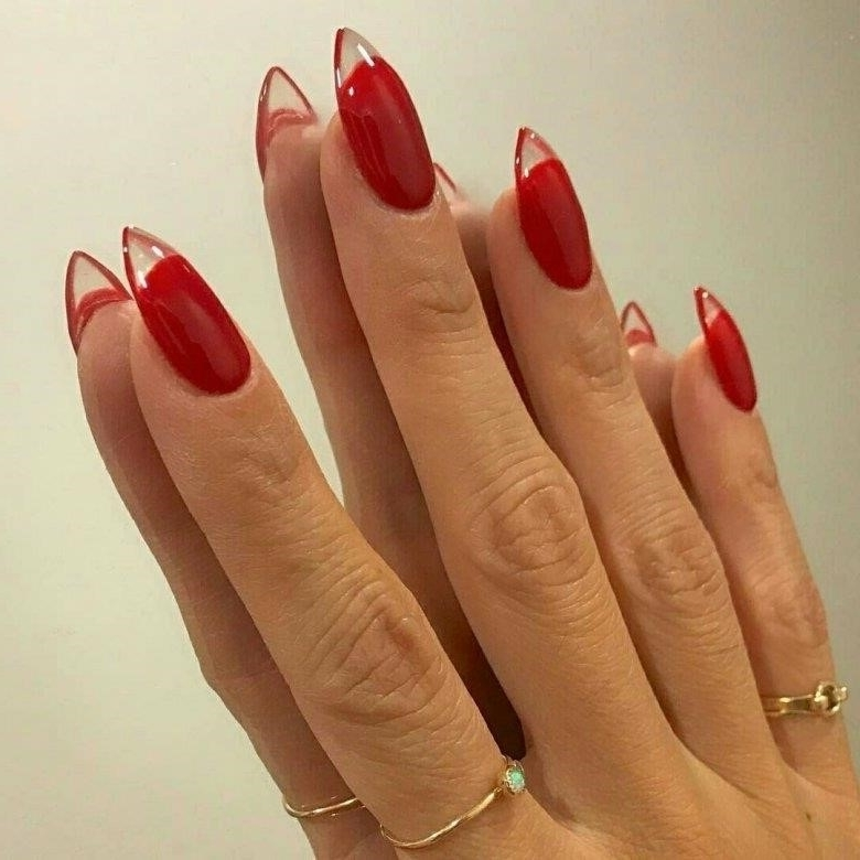 Красный Дизайн На Длинные Ногти