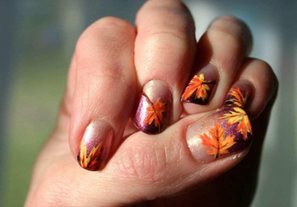 Красивые Осенние Ногти Дизайн Фото
