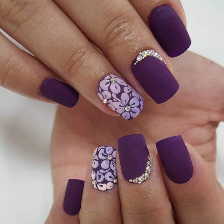 Рисунок На Фиолетовых Ногтях Фото