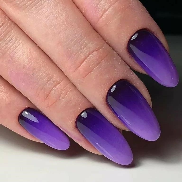 Ногти Фиолетовые Дизайн Новинки 2020