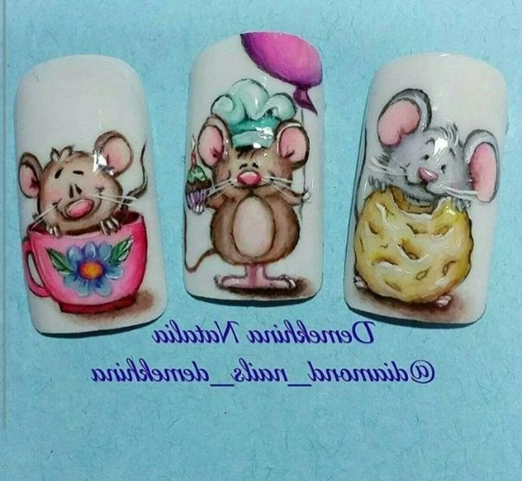 Дизайн Ногтей С Рисунком Мышки
