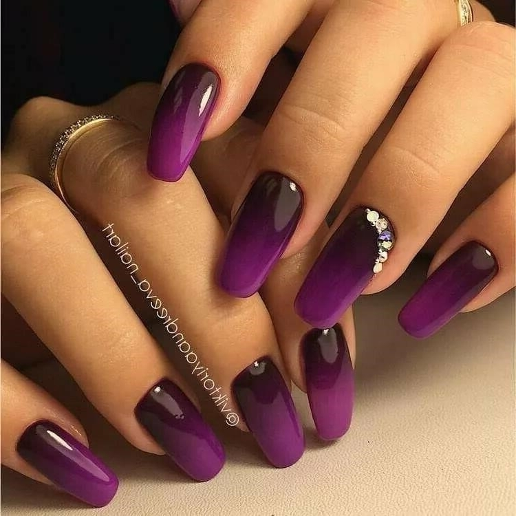Дизайн Ногтей Фиолетовый Цвет Фото Новинки