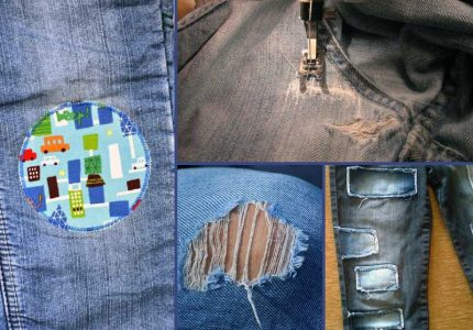 Как с помощью заплаток и аппликаций восстановить испорченную одежду