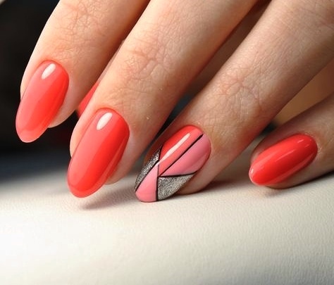 Красный дизайн ногтей